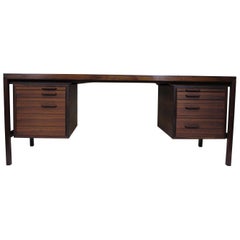 Henry Rosengren Hansen Danish Rosewood Executive Desk