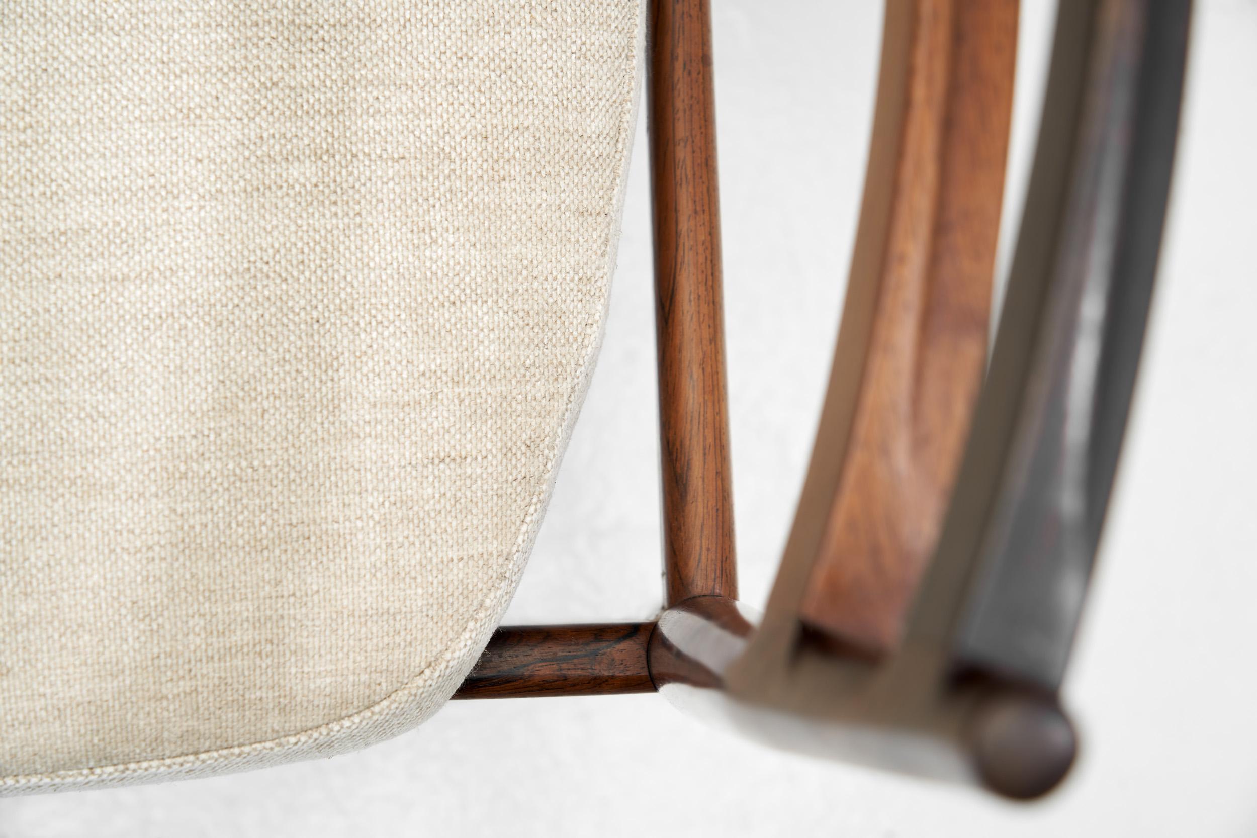 Henry Rosengren Hansen Dining Chairs for Roche Bobois, France Mid-20th Century For Sale 5