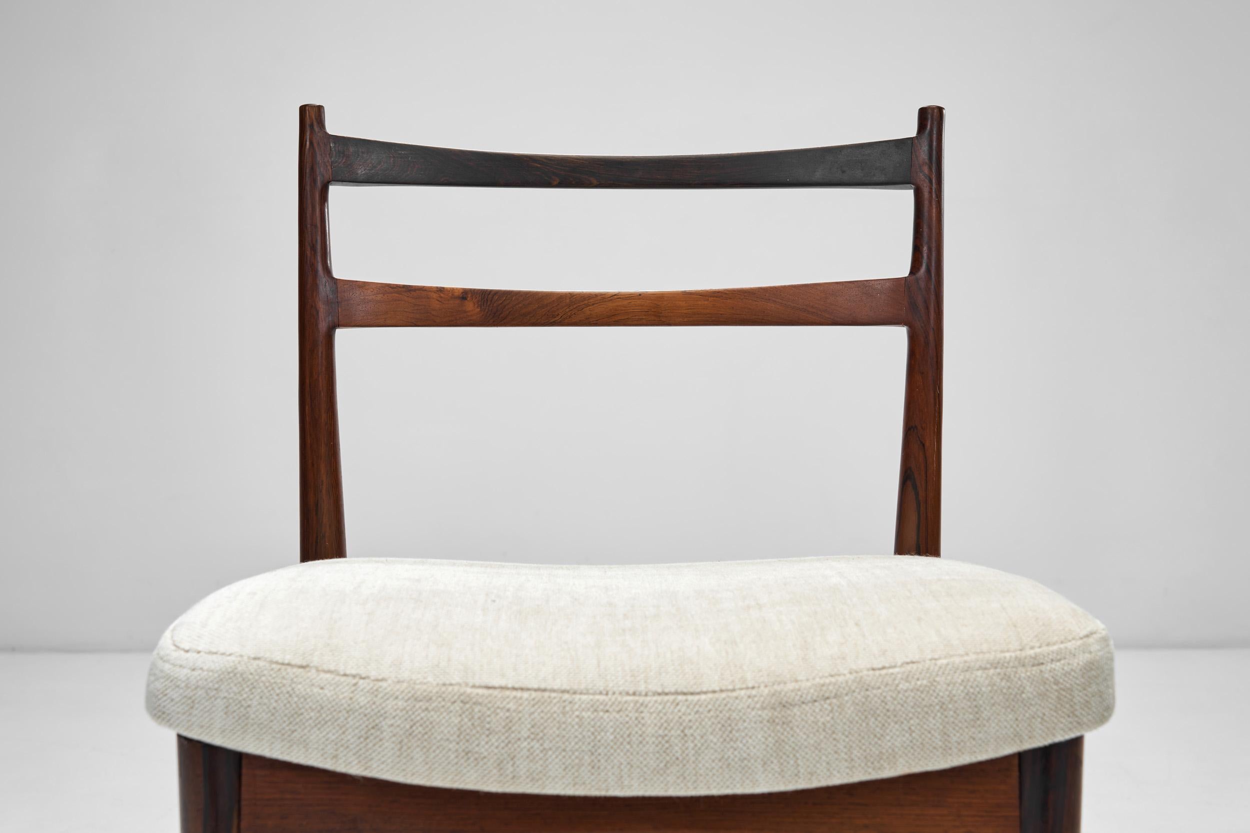 Henry Rosengren Hansen Dining Chairs for Roche Bobois, France Mid-20th Century For Sale 1