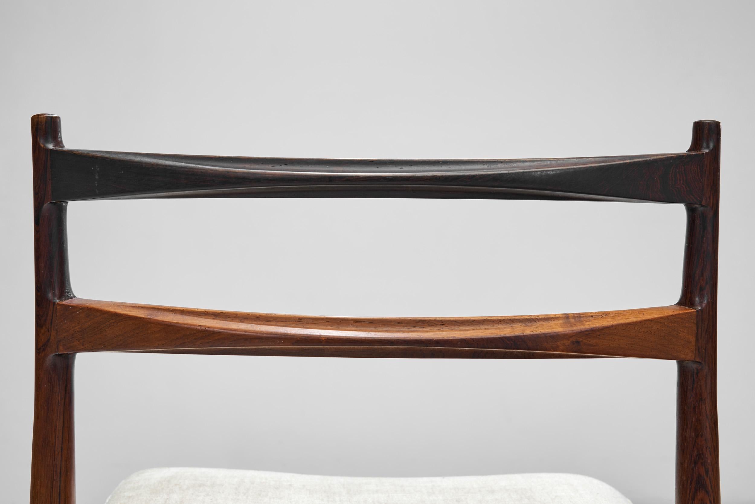 Henry Rosengren Hansen Dining Chairs for Roche Bobois, France Mid-20th Century For Sale 2