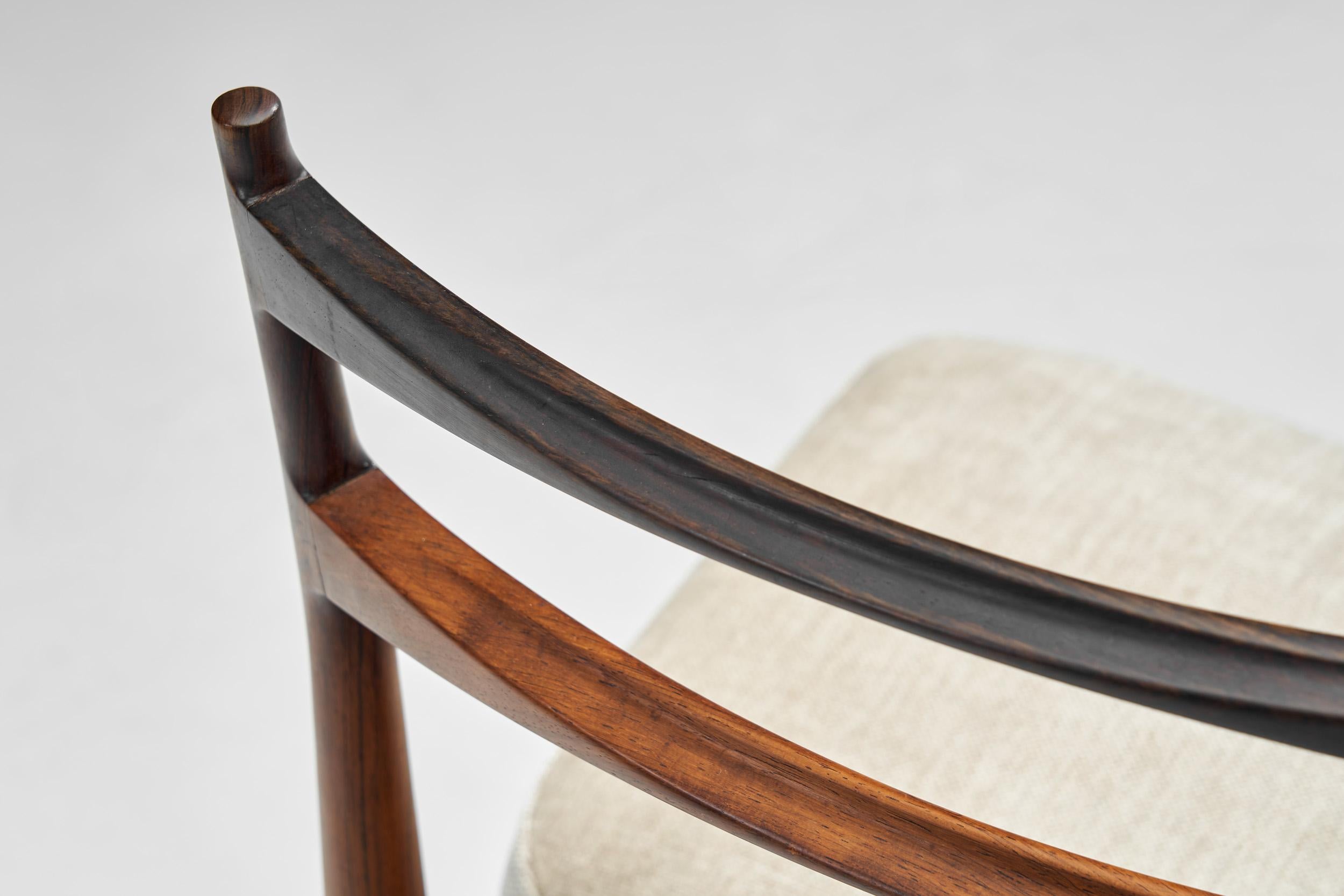 Henry Rosengren Hansen Dining Chairs for Roche Bobois, France Mid-20th Century For Sale 3