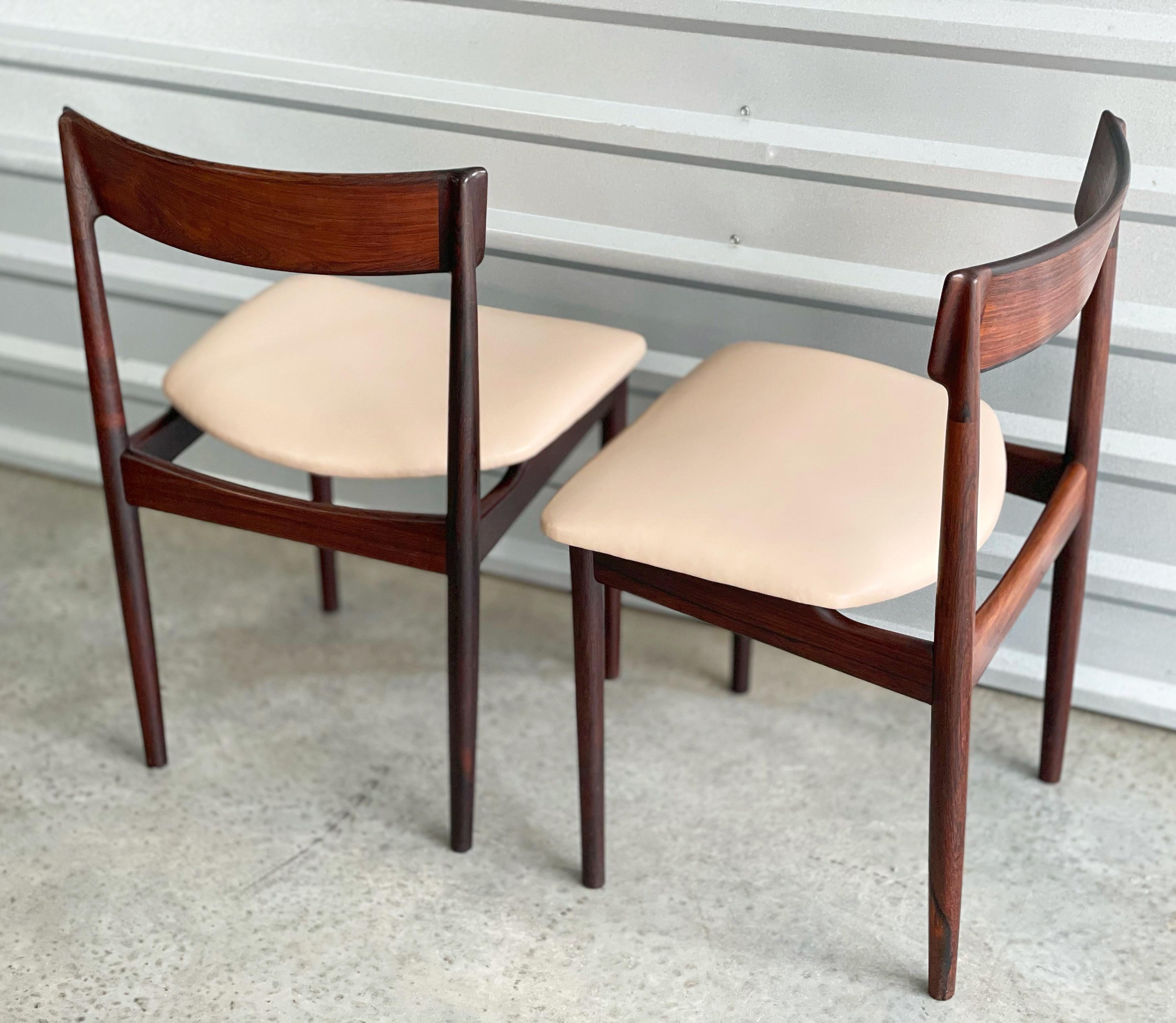 Leather Henry Rosengren Hansen for Brande Model 39 Dining Chair Illums Bolighus