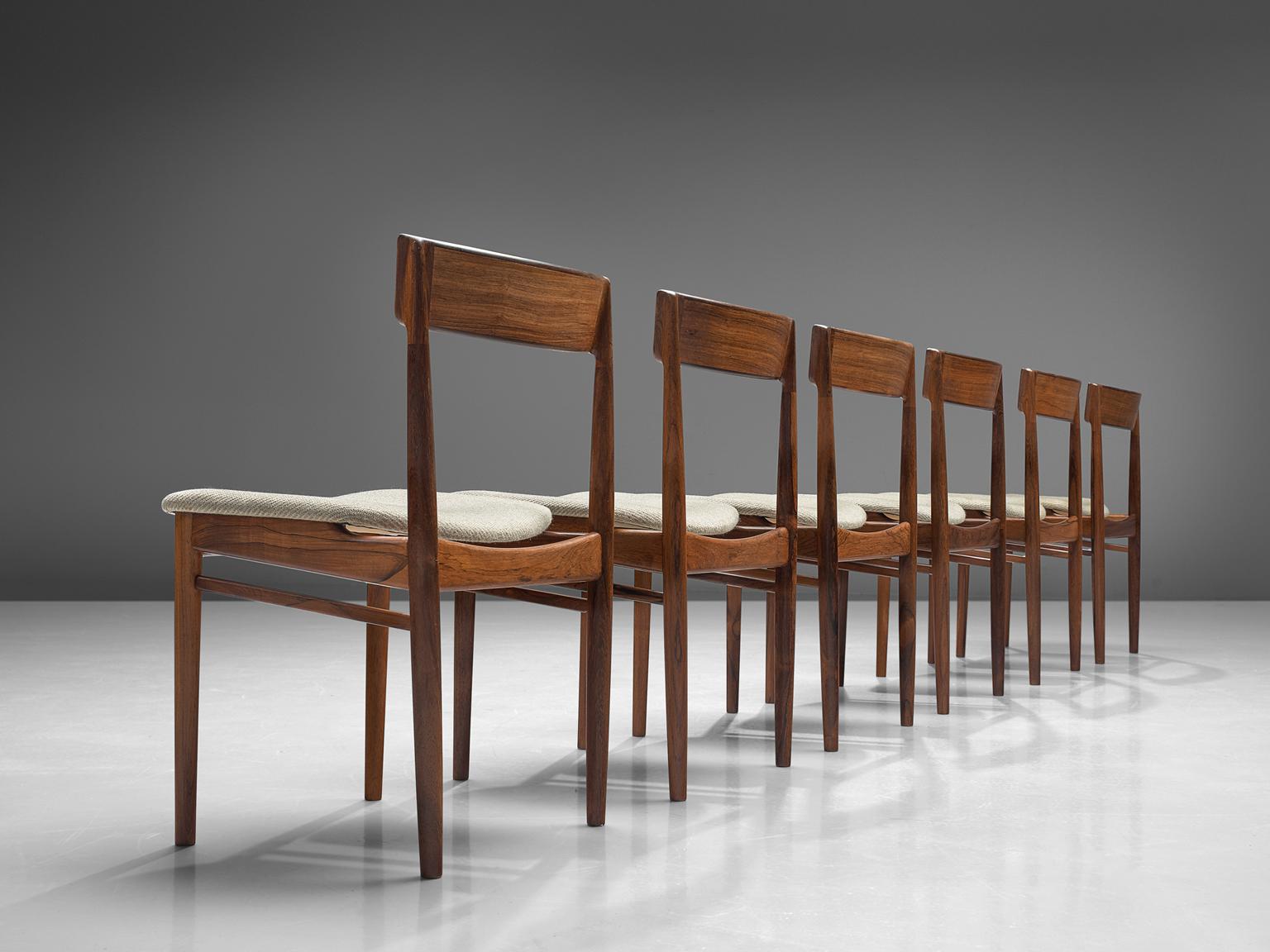 Mid-Century Modern Henry Rosengren Hansen Rosewood Dining Chairs '39'