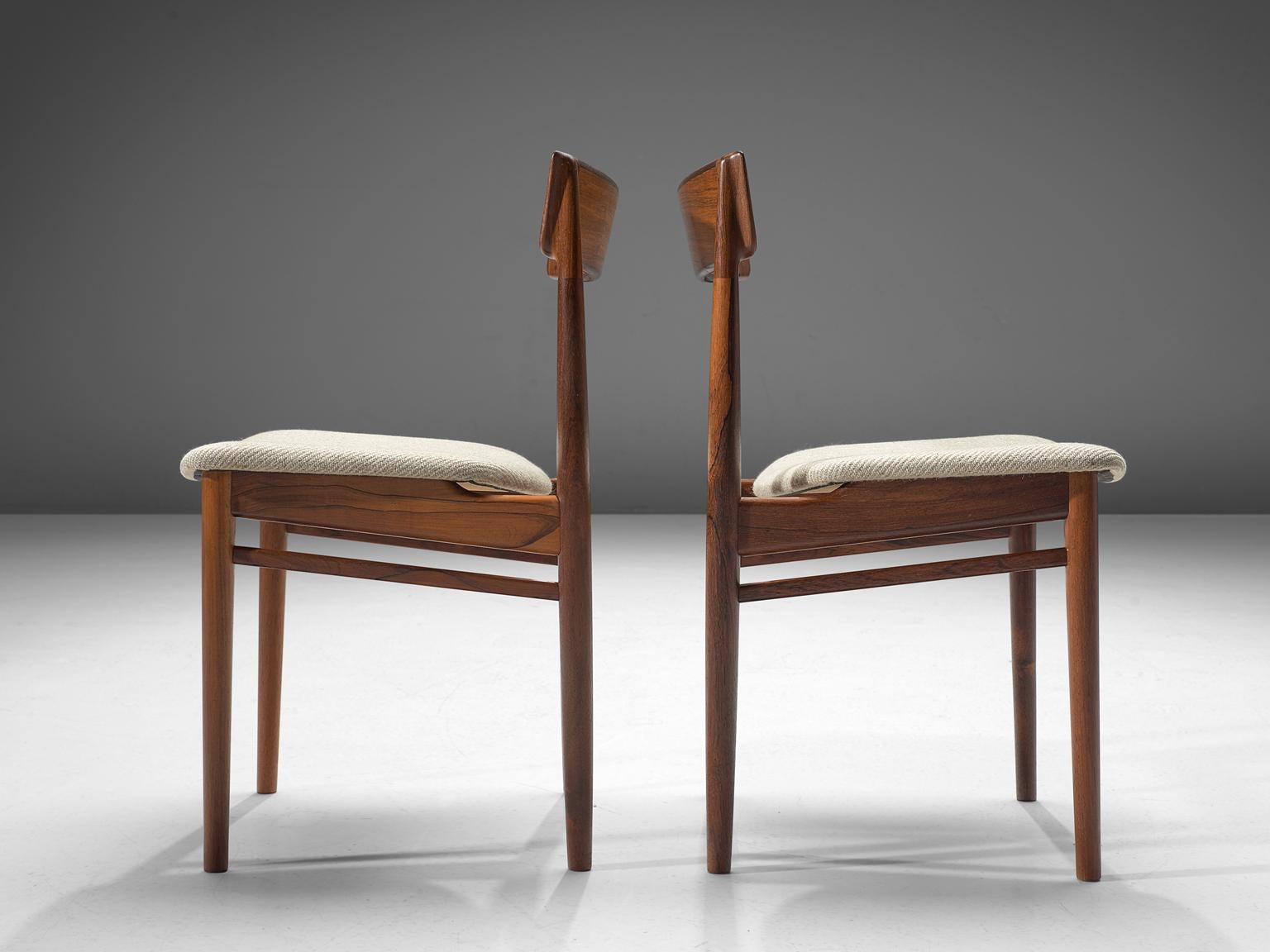 Mid-20th Century Henry Rosengren Hansen Rosewood Dining Chairs '39'
