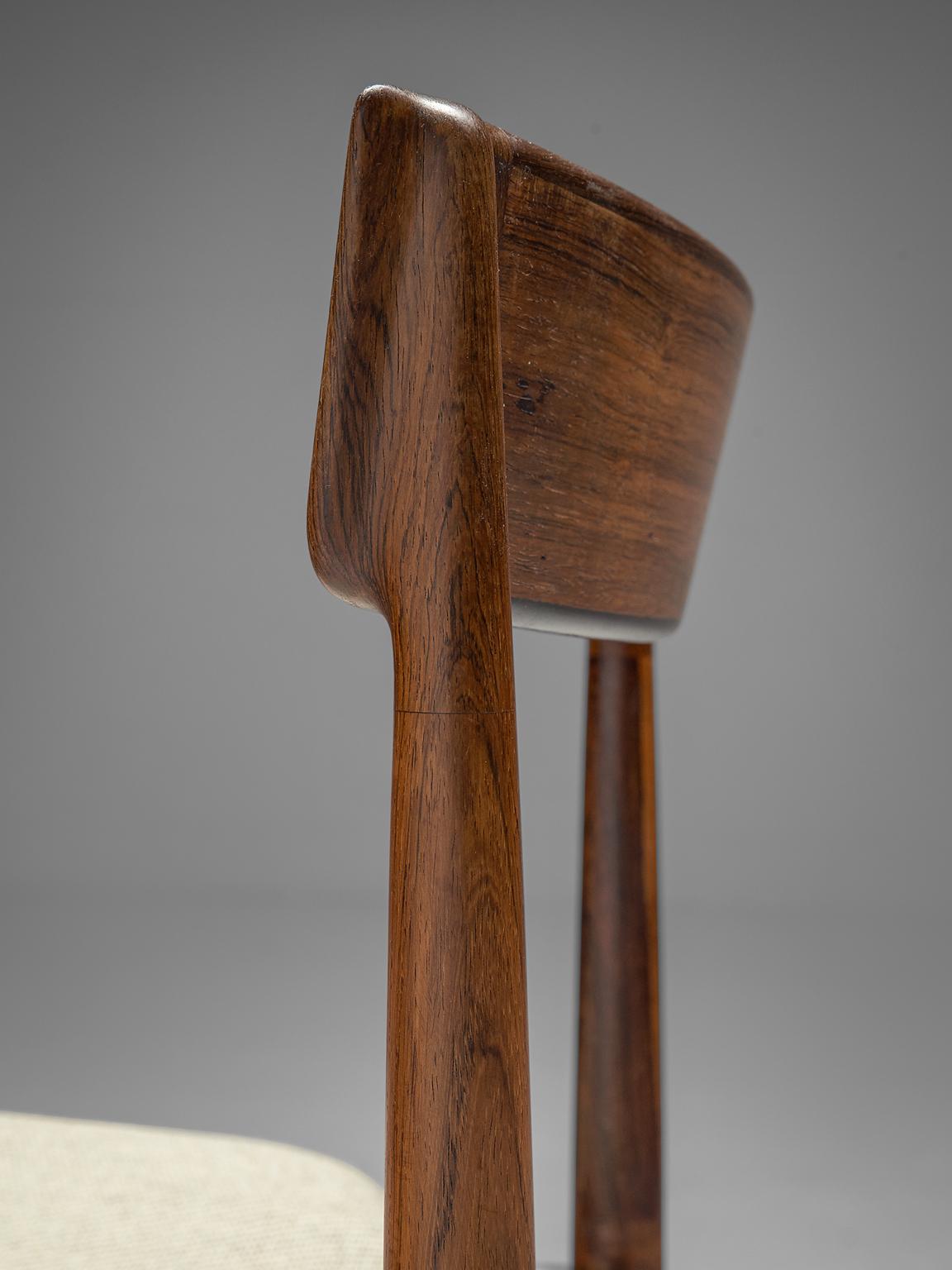 Fabric Henry Rosengren Hansen Rosewood Dining Chairs '39'