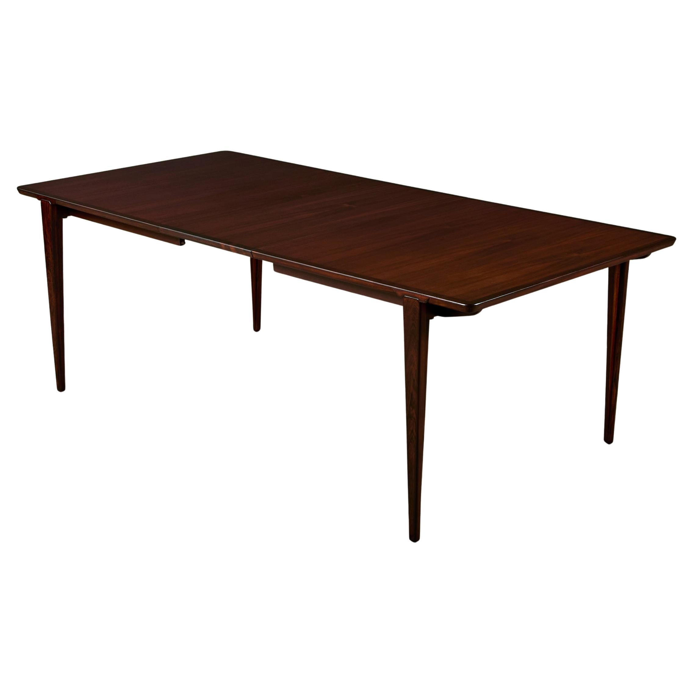 Table de salle à manger en bois de rose Henry Rosengren Hansen pour Brande HENRY