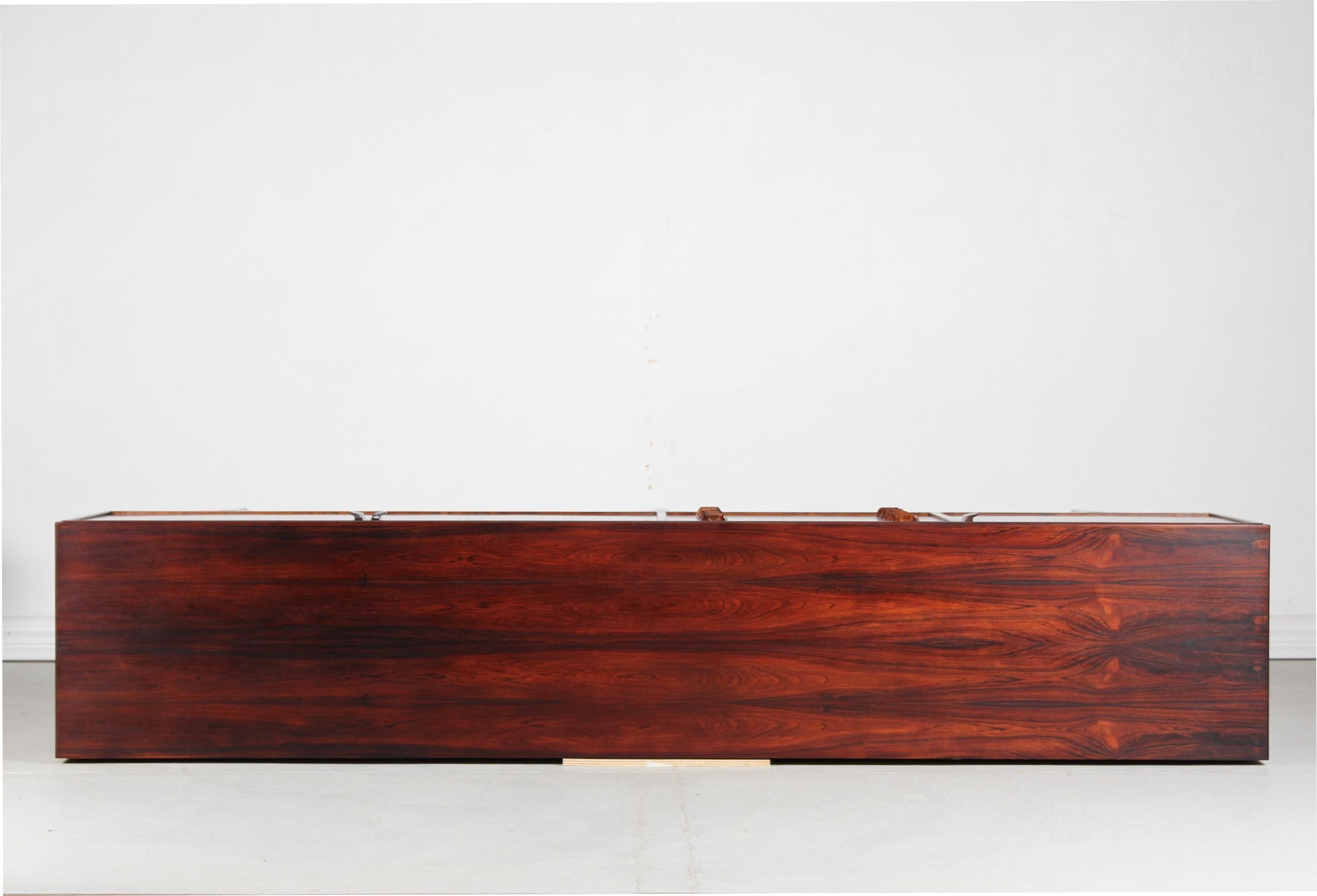 Henry Rosengren Hansen Sideboard of Rosewood by Brande Møbelfabrik, Denmark For Sale 8