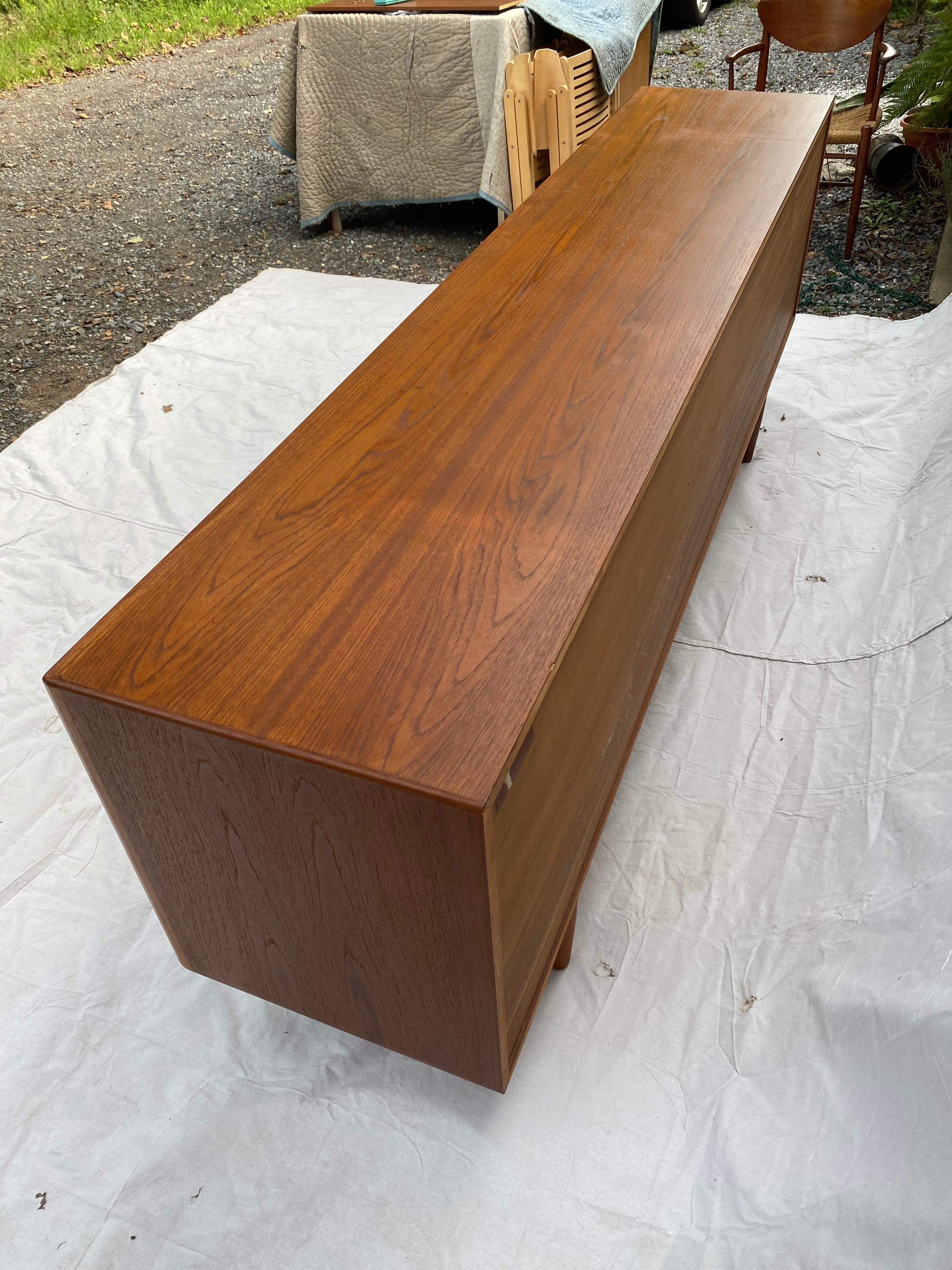 Henry Rosengren Hansen Teak Credenza for Skovby Mobelfabrik, Denmark 11