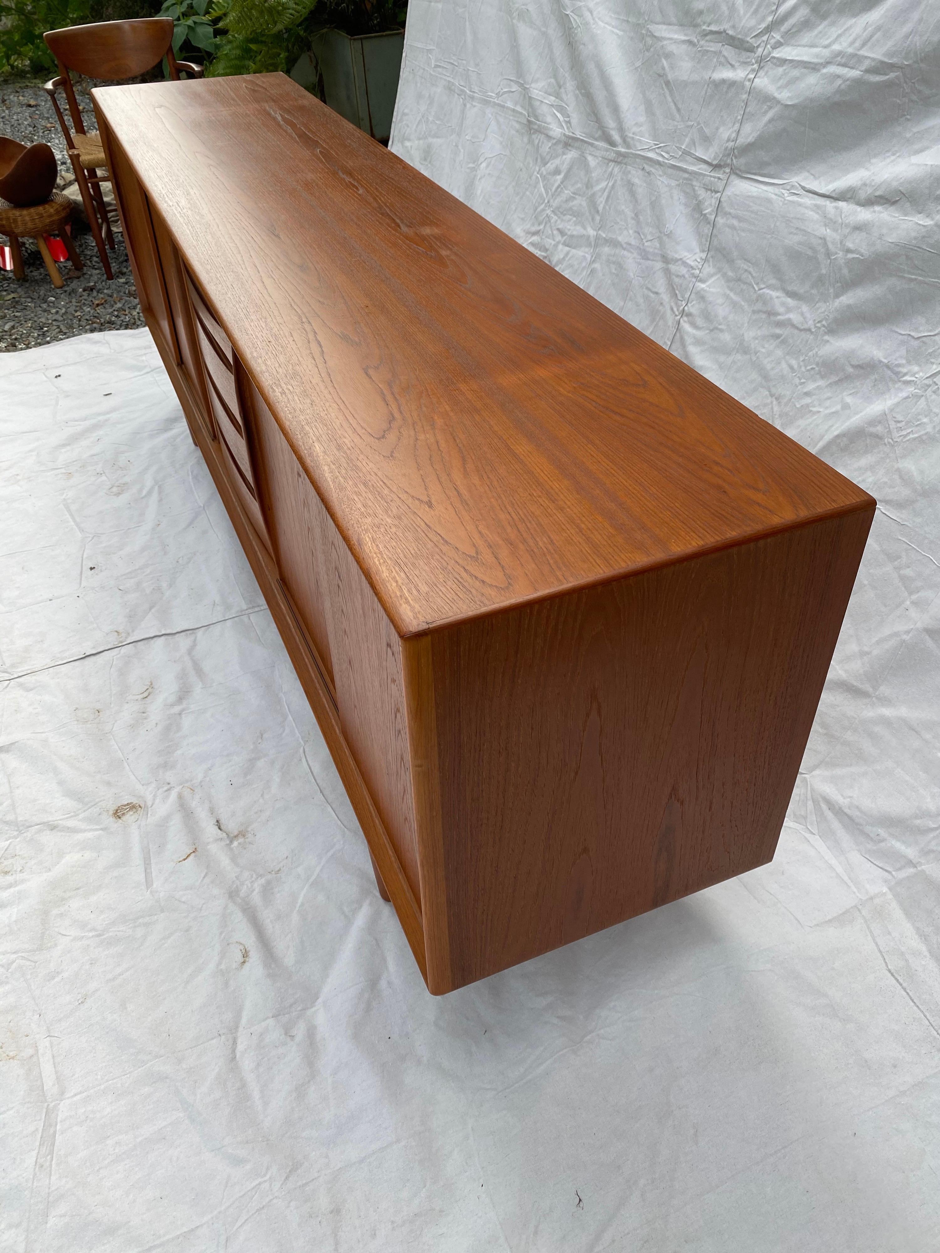 Danish Henry Rosengren Hansen Teak Credenza for Skovby Mobelfabrik, Denmark