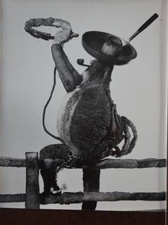Henry Rox "Schweinekotelett Cowboy USA" Foto-Skulptur Silber-Gelatine-Abzug ca. 1940er Jahre