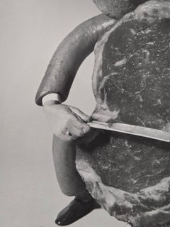 Henry Rox Schweinekotelett Doppelsockel 8 x 10 Vintage Silber Gelatine Druck c. 1940