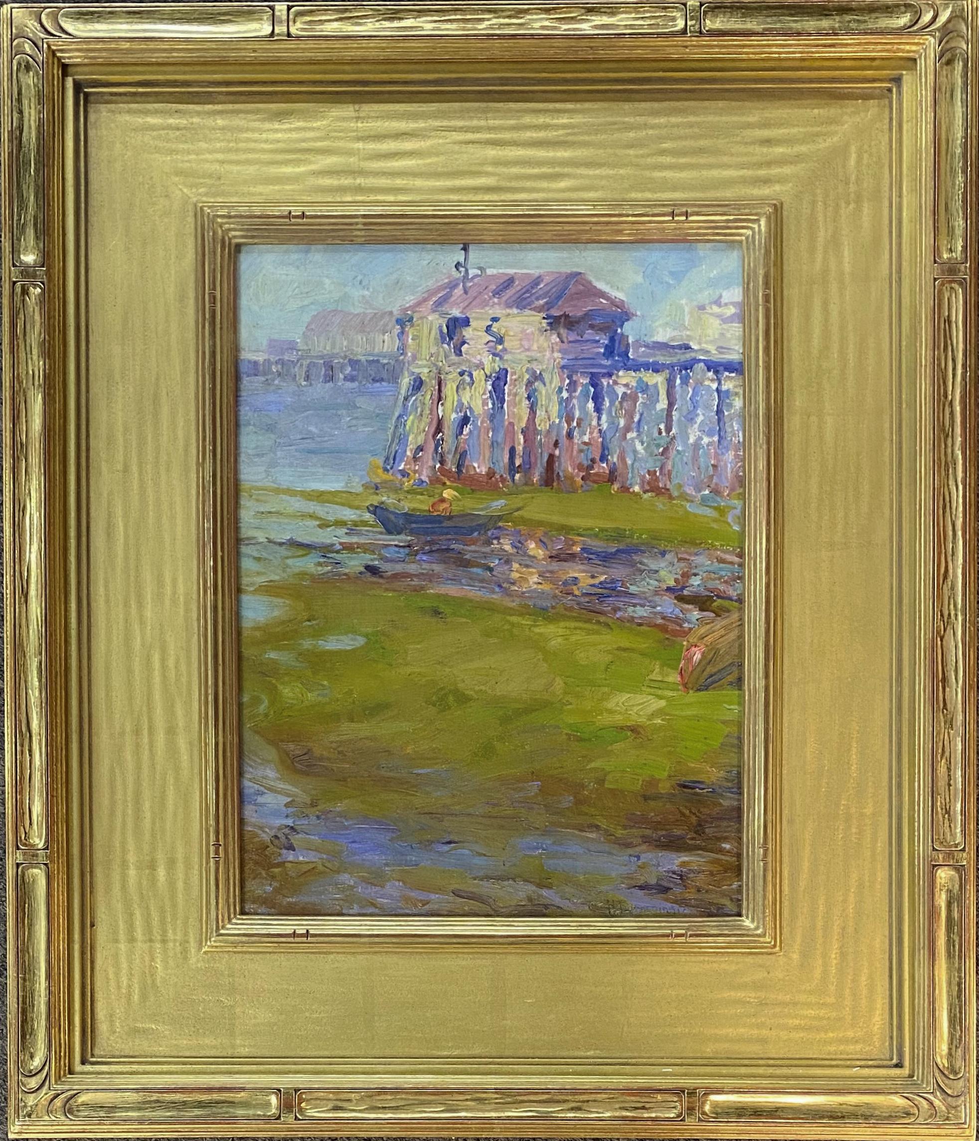 Provincetown, Pier Low Tide - Art by Henry Ryan MacGinnis