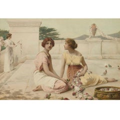 Aquarellgemälde von Henry Ryland