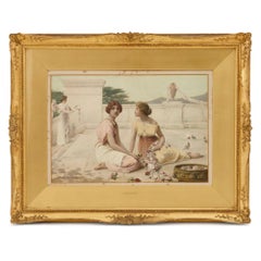 Antique Watercolour painting by Henry Ryland