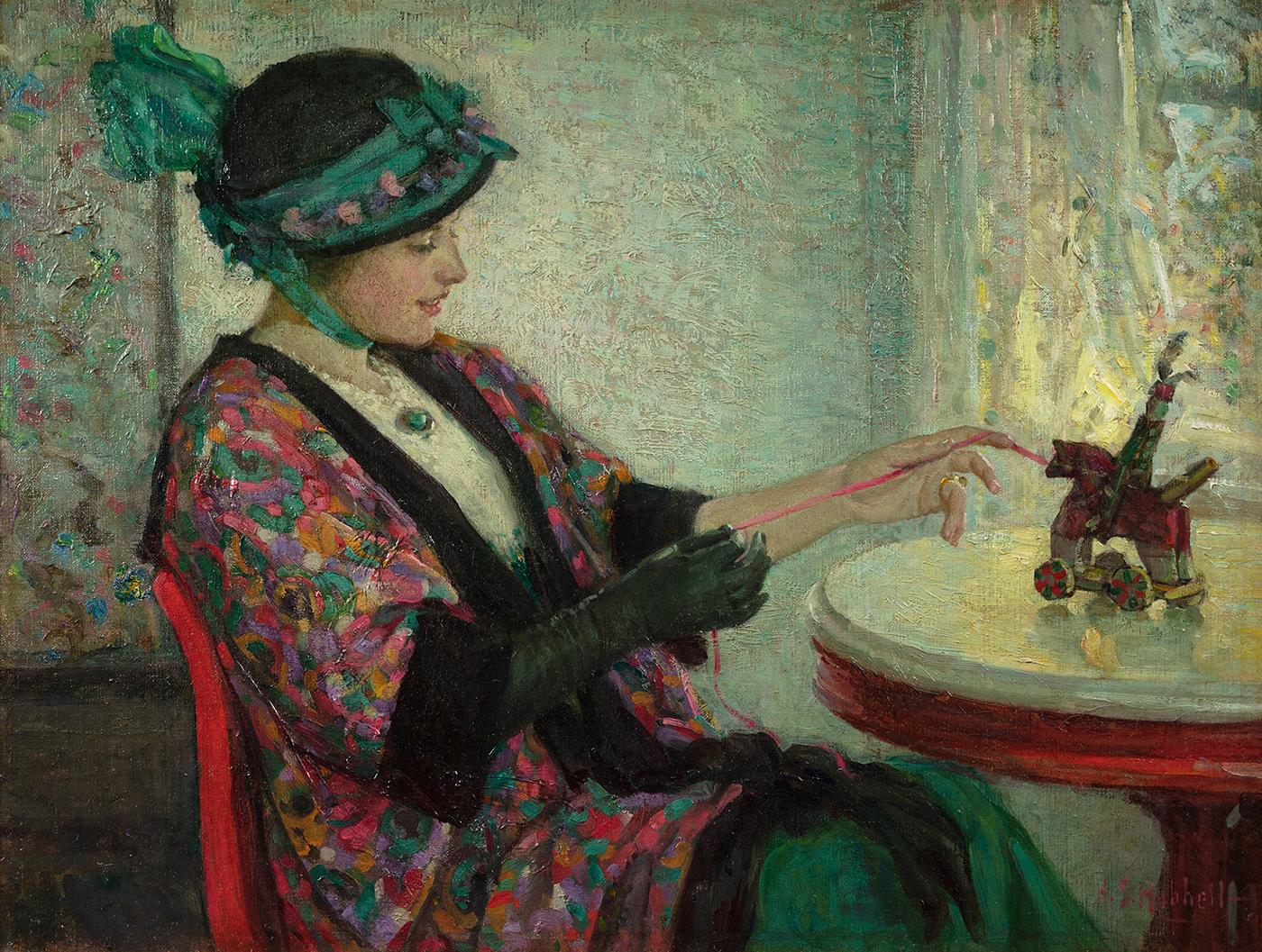 Young Woman with a Toy