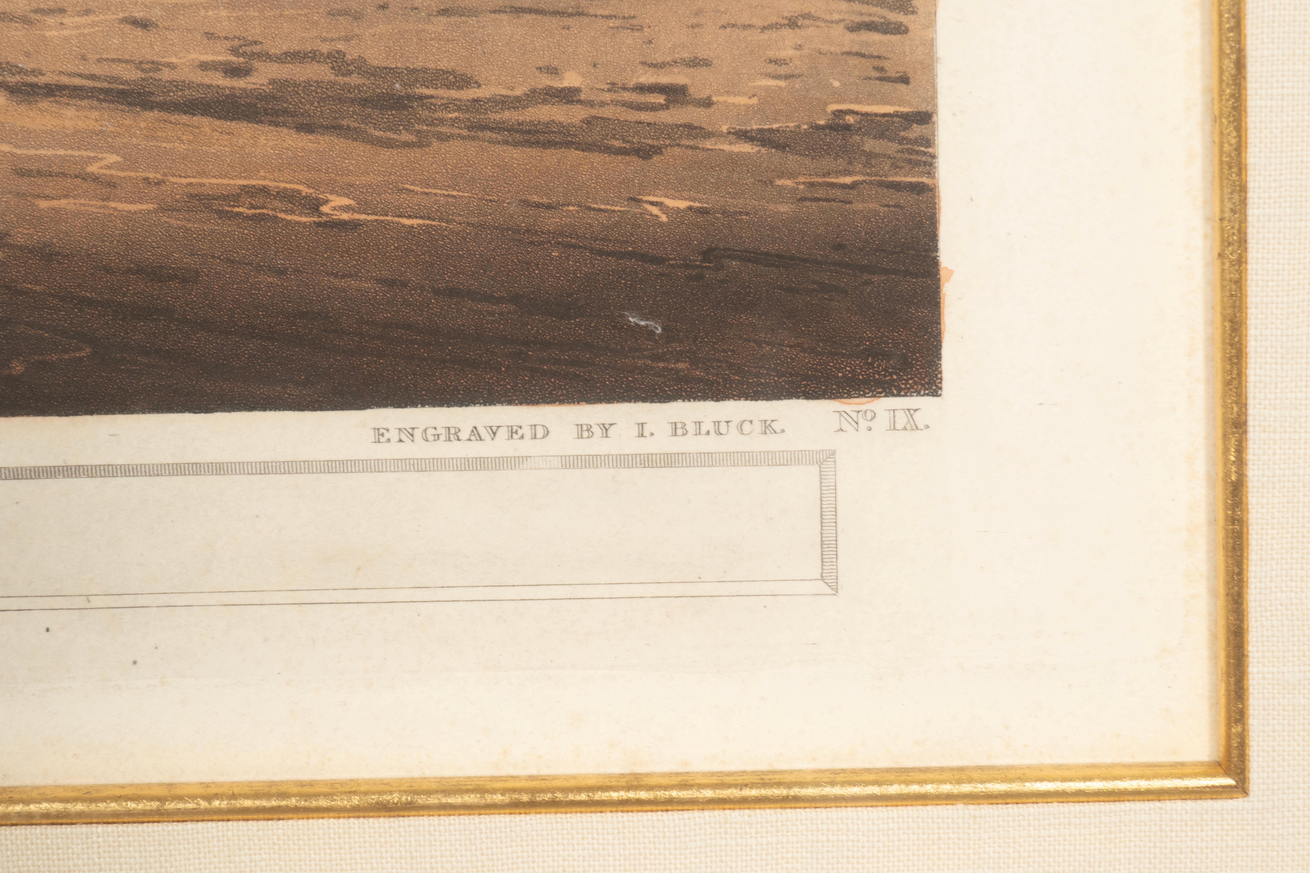 Henry Salt , Gravuren der Pagode in Ramisseran , Ruinen des Hafens im Zustand „Gut“ im Angebot in Essex, MA