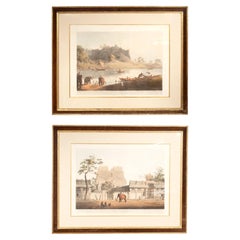 Henry Salt , Engravings Of Pagoda At Ramisseran , Ruins Of The Port
