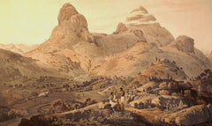 The Mountains of Ethiopia: Original 19th C. Hand-colored Aquatint by Henry Salt