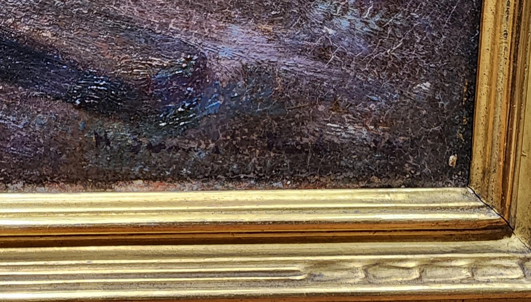 Bau der Southwark Bridge, London, England, Themse, Genre (Braun), Landscape Painting, von Henry Samuel Teed