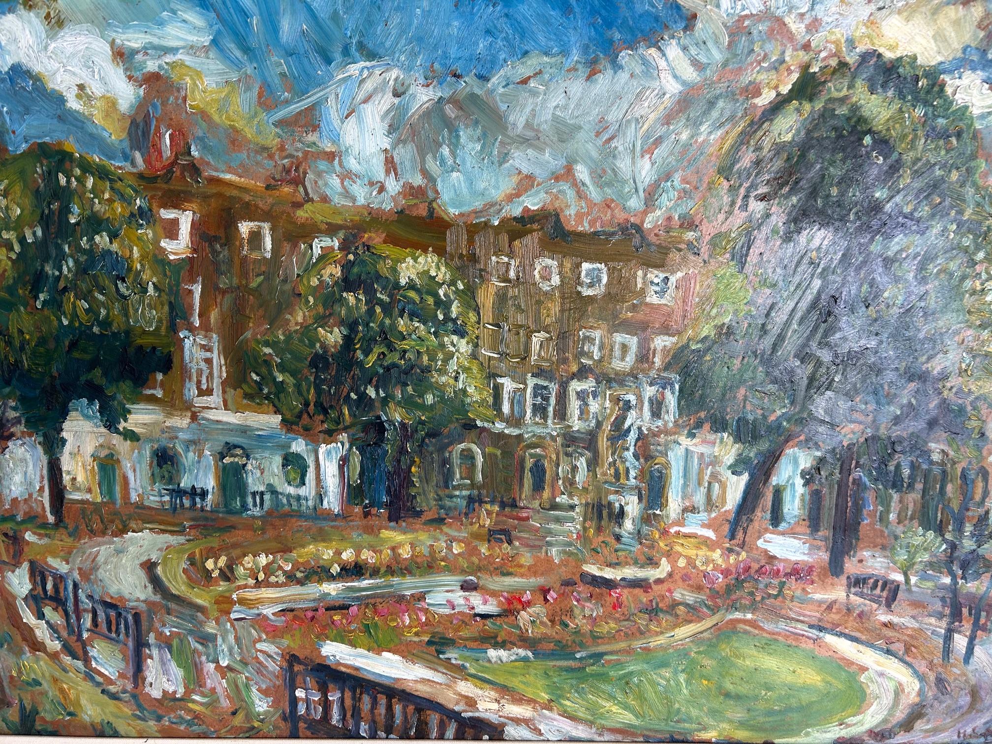 Henry Sanders - A Wonderful Impressionist City Scene - believed to be London but possibly continental. Painting only Width 90 cm and Height 60 cm

Painter Henry Sanders was born Helmuth Saloman, in Dresden, Germany in 1918. After Hitler rose to