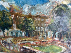 Henry Sanders - A Wonderful Large Impressionism Scene - Oil On Board