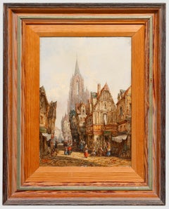 Henry Schafer (1833-1916)  - 1881 Oil, Chartres, France