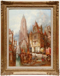 Henry Schafer (1854-1915)  - 1885 Oil, Utrecht, Holland