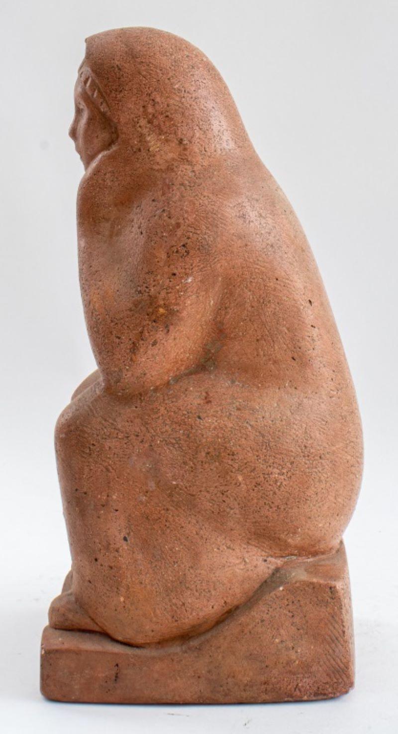 20th Century Henry Schonbauer Terracotta Figurative Sculpture For Sale