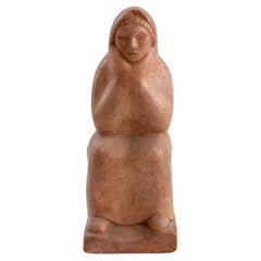 Vintage Henry Schonbauer Terracotta Figurative Sculpture