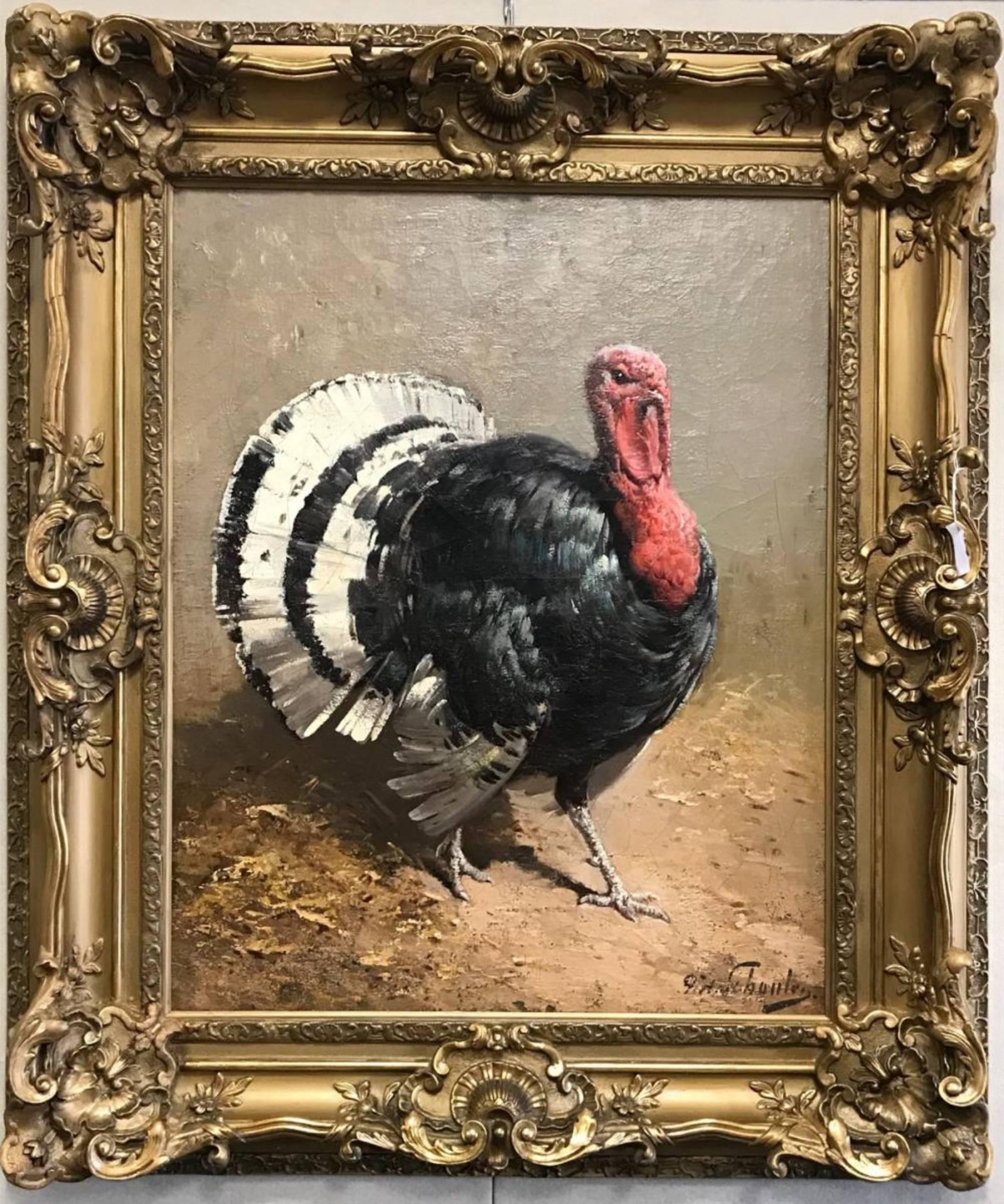Henry Schouten Animal Painting - " Turkey "