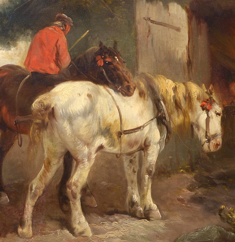 Coming Home, Henry Schouten, oil on canvas, Horses, Animal Painting 2