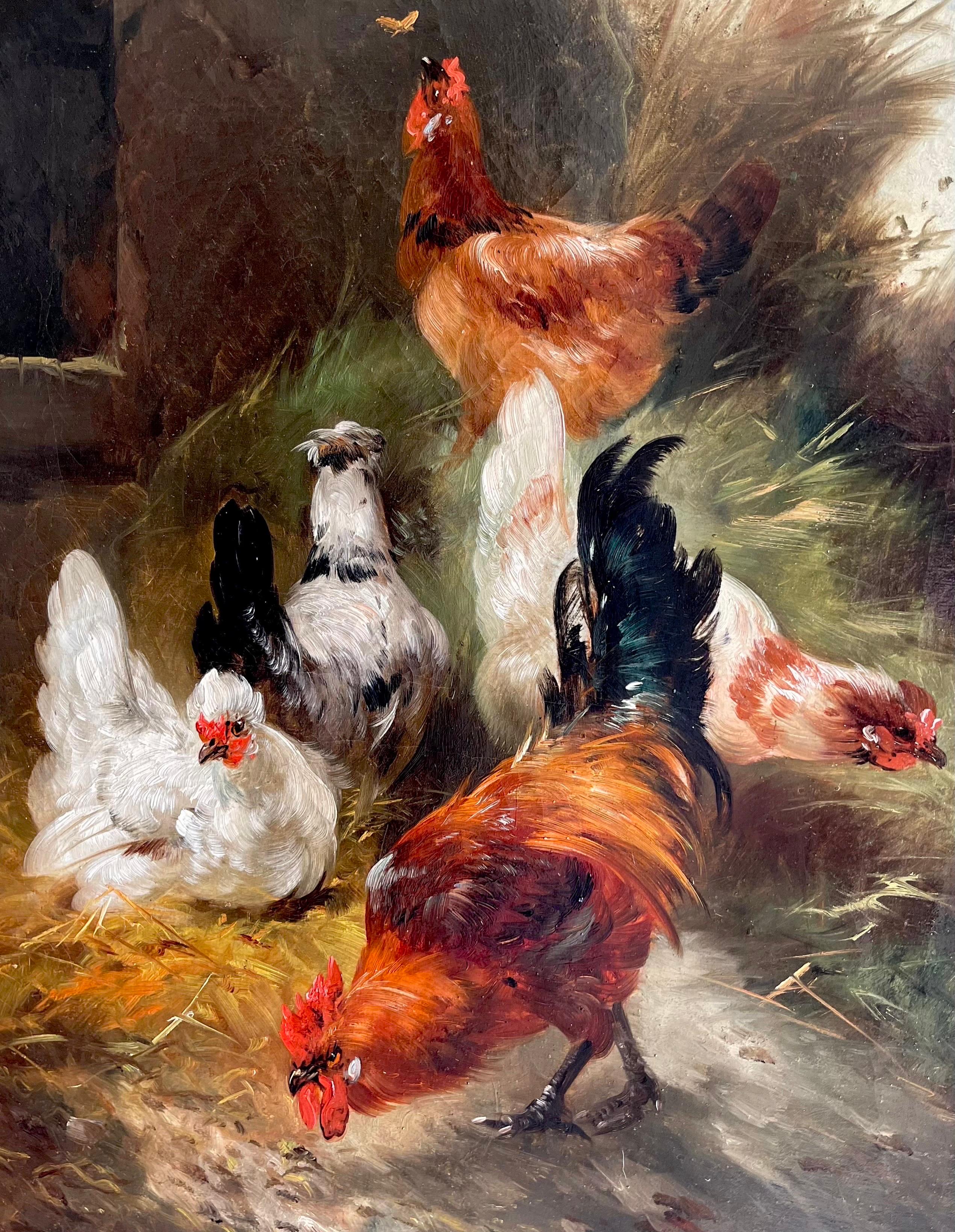 Large 19th century Romantic painting 