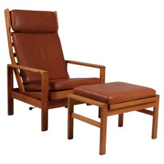 Henry Schubell Lounge Chair with Ottoman