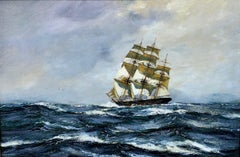 Outward Bound, The Clipper Ship Lightening, Seascape Oil Painting by Henry Scott