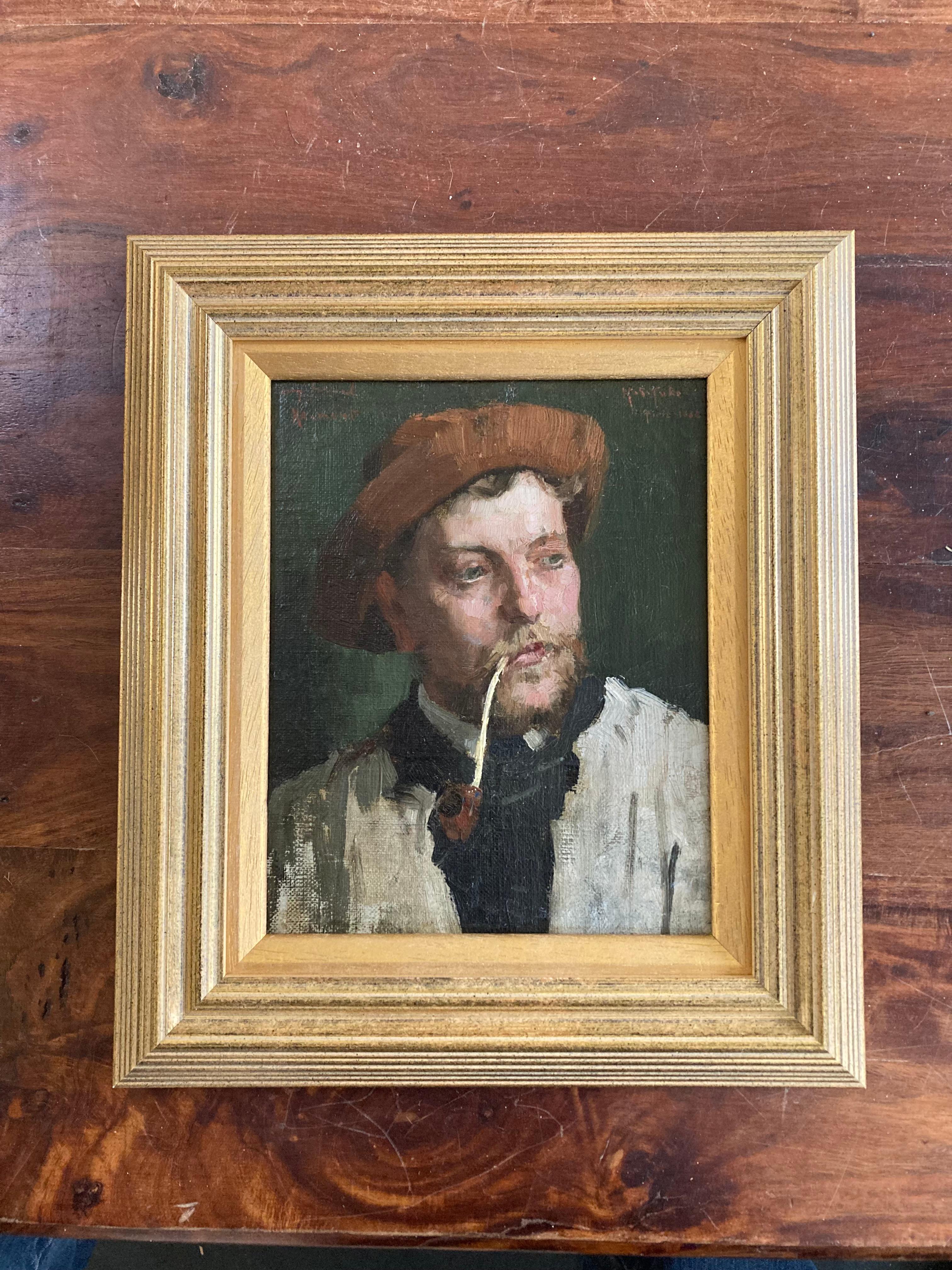 British impressionist portrait of a young man 5