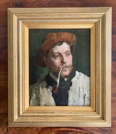 Britisches impressionistisches Porträt eines jungen Mannes