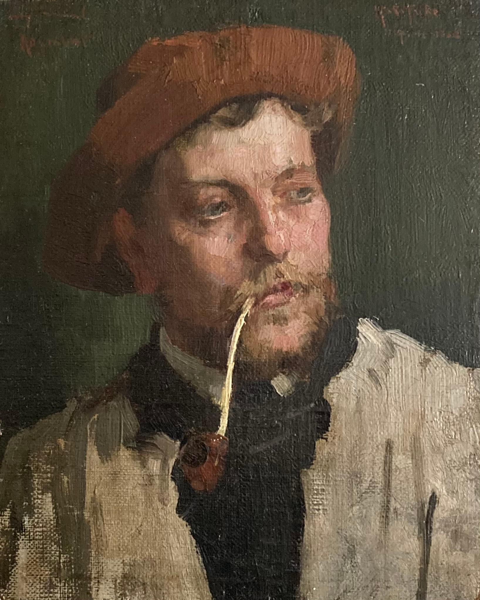 British impressionist portrait of a young man 1