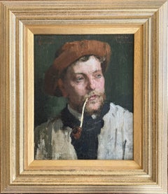 Portrait impressionniste britannique d'un jeune homme
