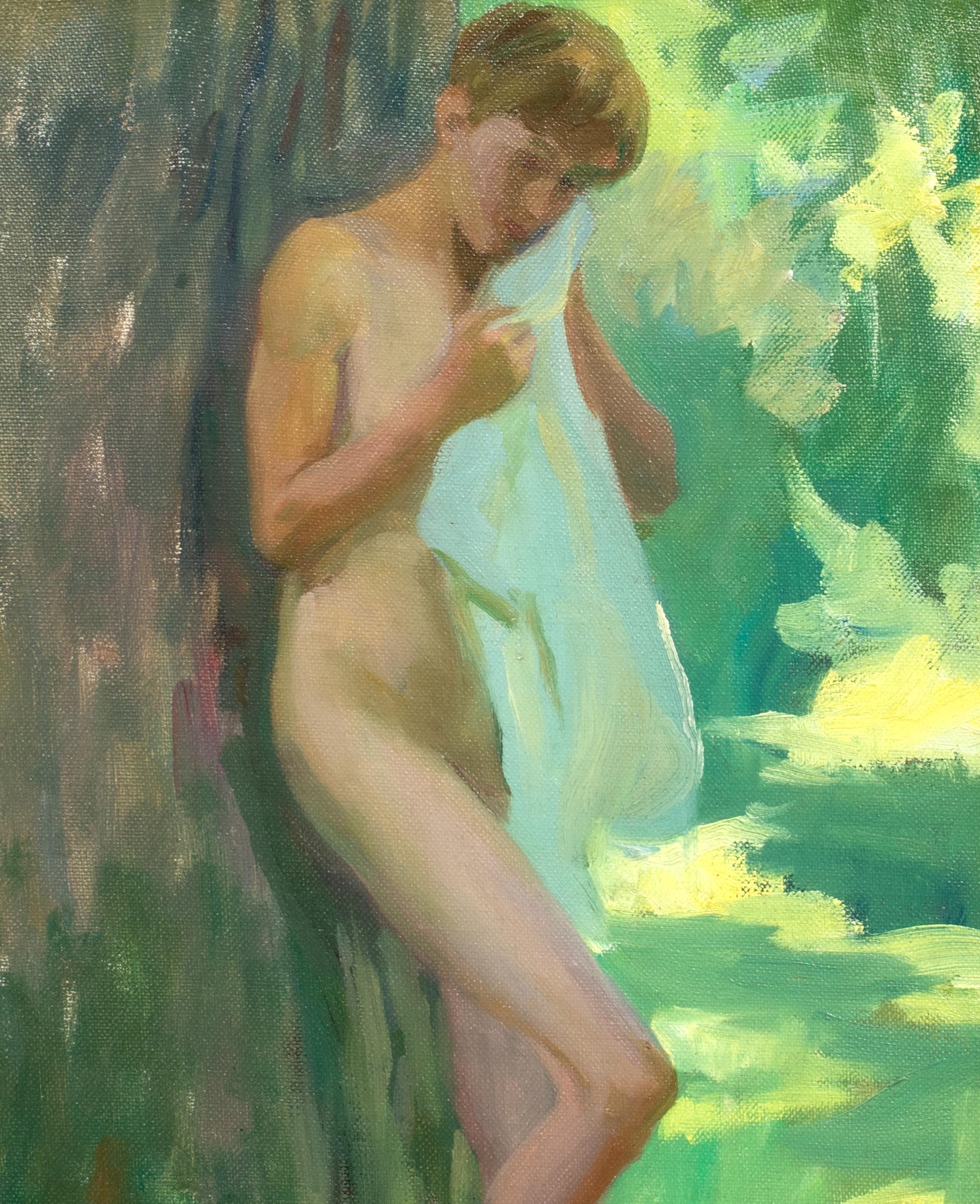 Nude Boy In The Forest, 19th Century    For Sale 3