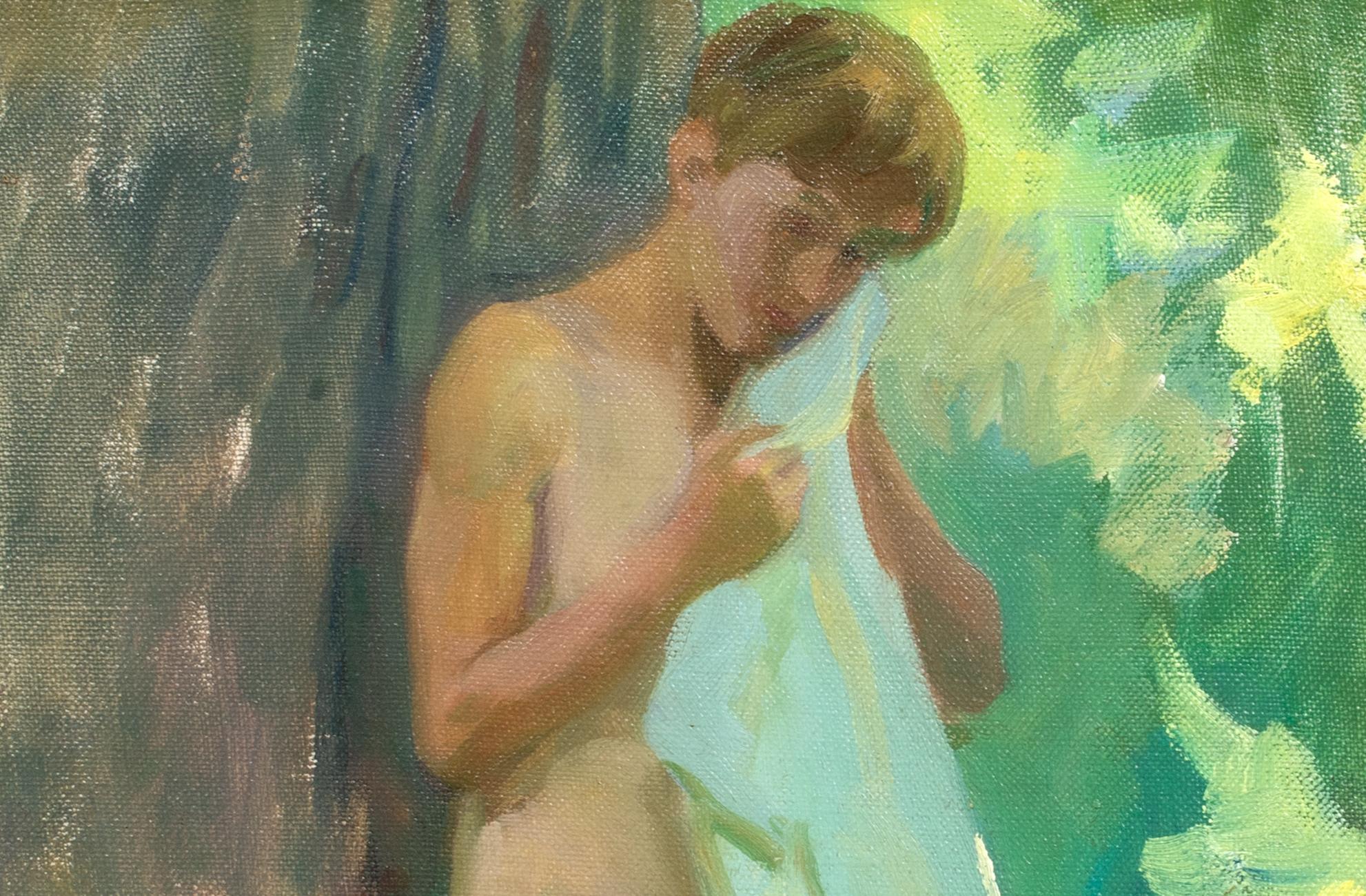 Nude Boy In The Forest, 19th Century    For Sale 4