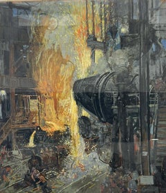 Ilustración de Scrapper O'Doon, Acería del Saturday Evening Post