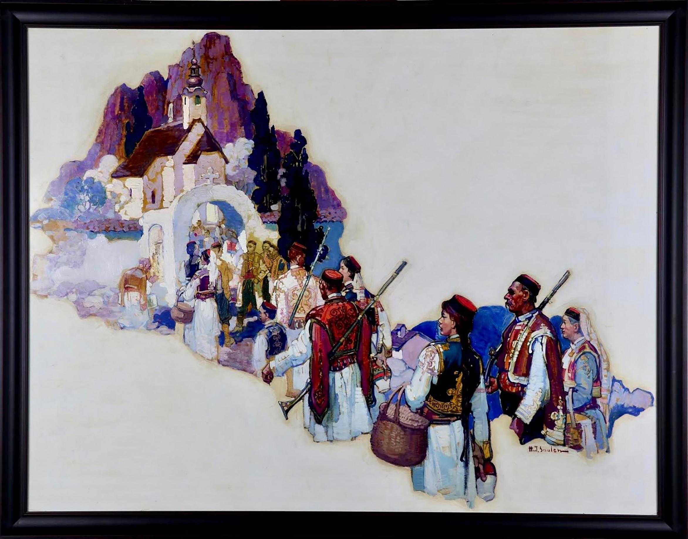 El Cirio Pascual, Ladies Home Journal, 1931 - Painting de Henry Soulen