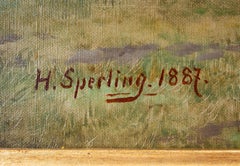 Fine painting of horse and jockey. beautiful English painting by Sperling, 19th