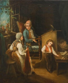 Henry Stacy Marks - Late 19th Century Oil, The Reprimand