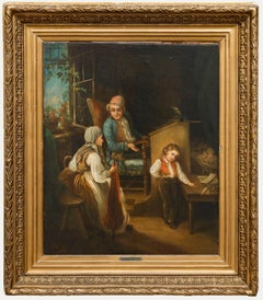 Henry Stacy Marks - Late 19th Century Oil, The Reprimand