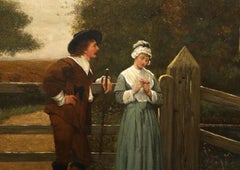 Love Affair, Romantic Oil Painting by Henry Stacy Marks c1875