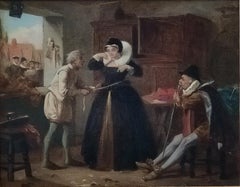 Oil Painting by Henry Stacy Marks  "The Lady's Tailor"