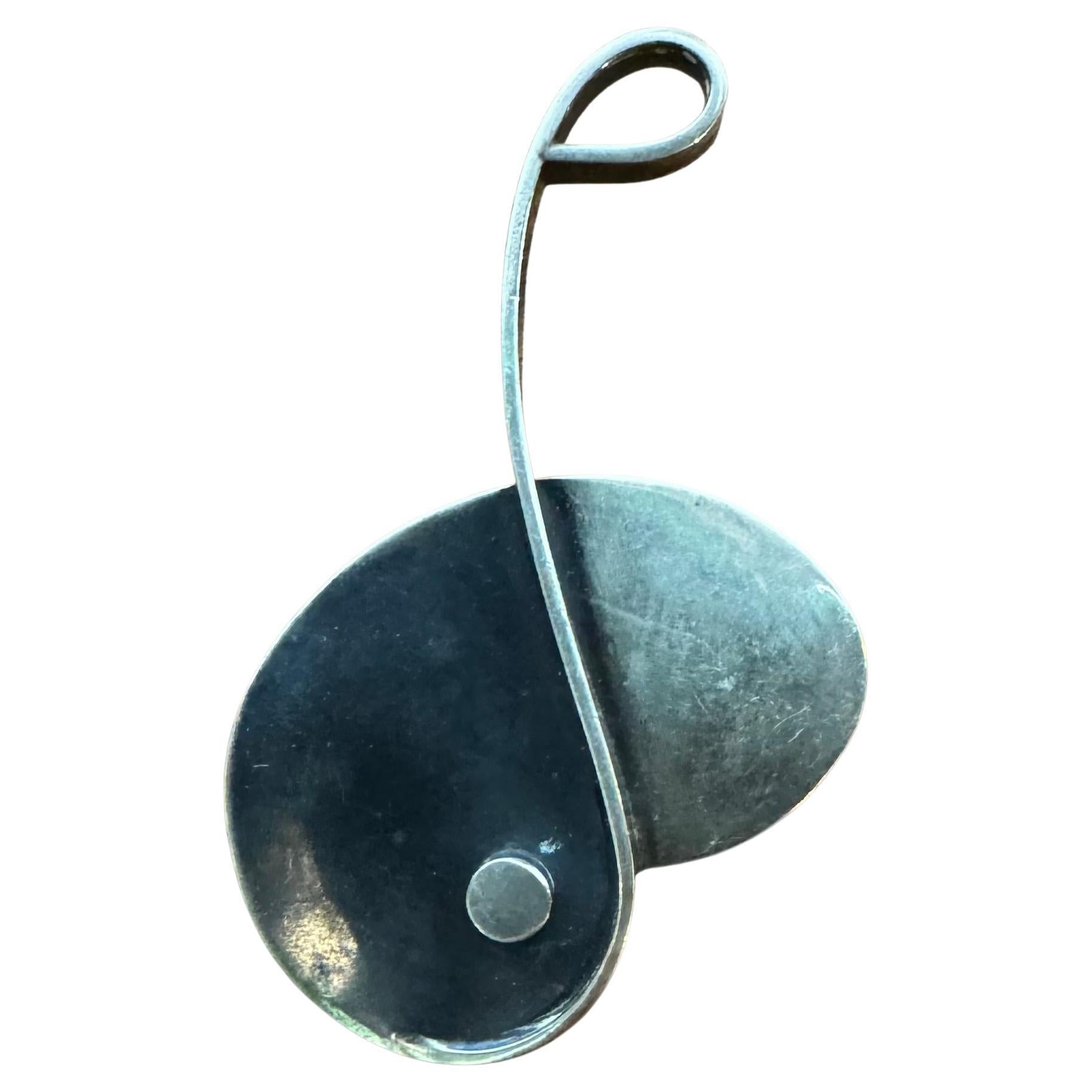 Henry Steig Sterling Brooch - Classic 40
s-50
s Modernist For Sale