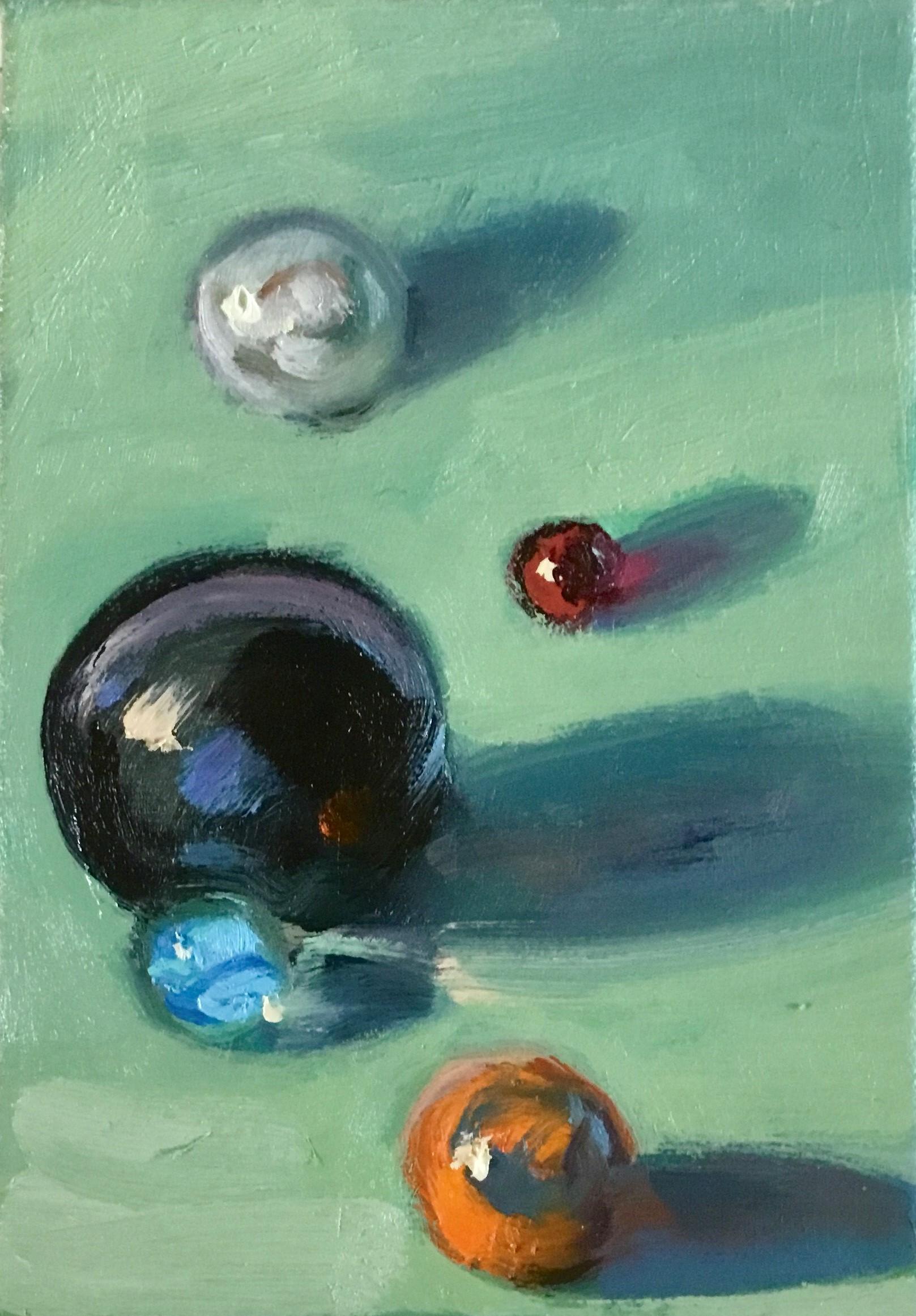 Henry Stinson Still-Life Painting - "Marbles"