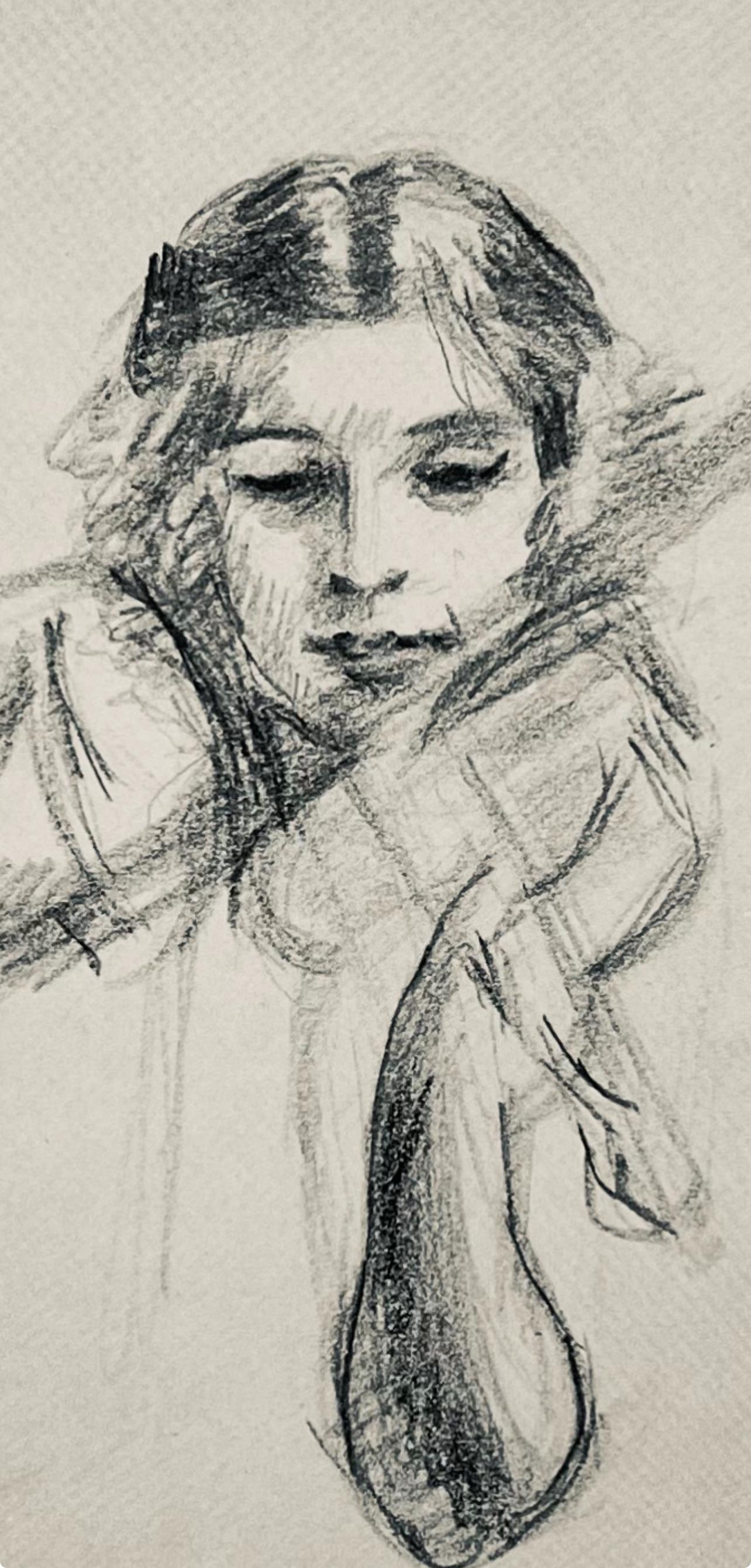 Ruth Breton Playing, 24 Drawings by Henry Strater For Sale 1